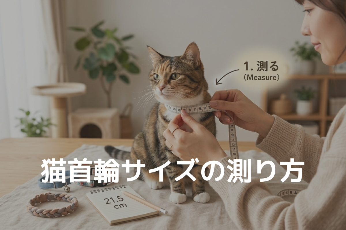 猫首輪のサイズの測り方｜失敗しないサイズ選び – BLUEGE
