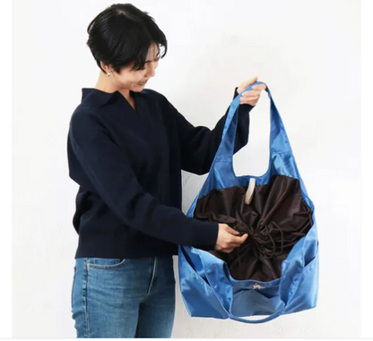 アニマル刺繍ラクカゴエコバッグ