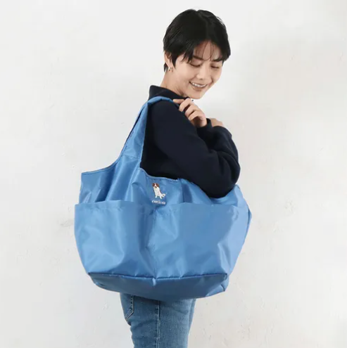 アニマル刺繍ラクカゴエコバッグ