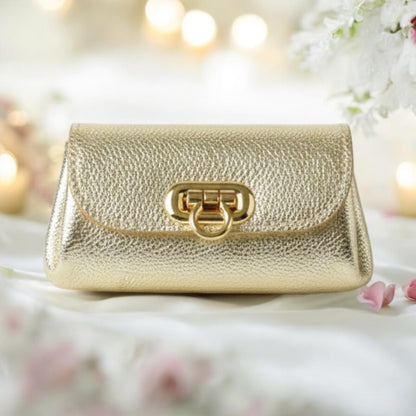 上品ゴールドのミニ財布｜コンパクトサイズ　